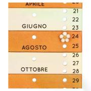 Calendario da muro Thun Chroma arancio Oggettistica d'Arredo per Casa