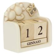 Calendario perpetuo da tavolo Thun linea Elegance 2020 Thun Creazioni ceramiche per casa