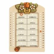 Calendario perpetuo Thun da muro collezione Country cm30x22 Thun Creazioni ceramiche per casa