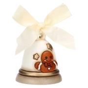 Campanella Thun Limited Edition 2025 con Pepi in ceramica, bianco Thun Addobbi Natalizi