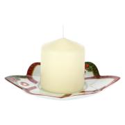 Candela con piattino Thun Magico Natale Thun Natale Accessori tavola e cucina