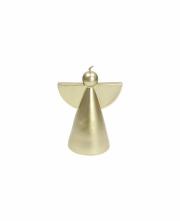 Candela in cera per lanterna o portacandele forma angelo oro cm15 Regali per il Natale 2021