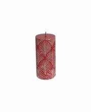 Candela in cera per lanterna o portacandele, forma cilindro colore rosso cm15 Regali per il Natale 2021