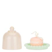 Candela Thun macaron arancio in cupola portacandele Candele