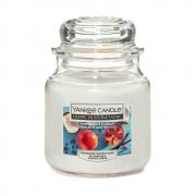 Candela Yankee Candle giara media, prezzo in offerta profumazione pommegranate e coconut 
