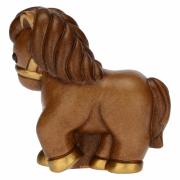 Cavallo con puledro comparsa del presepe classico Thun colore natur 