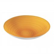Centrotavola moderno Guzzini Twist colore giallo arancio portafrutta da design cm 37 Centrotavola moderni e Portafrutta