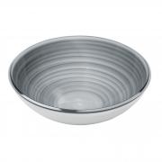 Centrotavola moderno Guzzini Twist colore grigio ciotola portafrutta da design cm 27 Centrotavola moderni e Portafrutta