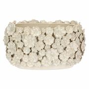 Centrotavola Rituali Domestici Fiorin Fiorello ovale con fiori Centrotavola e Portafrutta in Ceramica