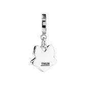 Charm Thun metallo cuore con fiocco e gancio apribile Bigiotteria e Accessori Thun