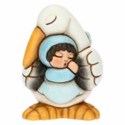 Cicogna Thun con bimbo in grembo, un simbolo di amore e speranza Per il tuo Bimbo