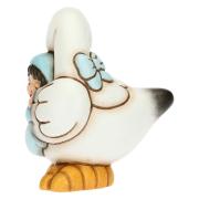 Cicogna Thun con bimbo in grembo, un simbolo di amore e speranza Per il tuo Bimbo