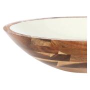 Ciotola legno La Porcellana Bianca, media 25.4x25.4x7.2cm Insalatiere e ciotole cucina