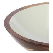 Ciotola legno La Porcellana Bianca, piccola 20.3x20.3x5.7cm Insalatiere e ciotole cucina