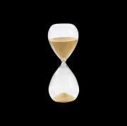 Clessidra in vetro con sabbia colore ambra da 30 minuti Orologi da parete e Appoggio