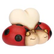 Coccinelle Thun in coppia con cuore in ceramica Thun Animali