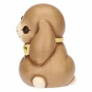Coniglio Thun Roger seduto con fiocco giallo Thun Animali