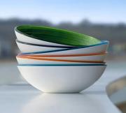 Coppette moderne Guzzini Twist colore verde set 6 ciotole antipasti aperitivo cm14 da design Insalatiere e ciotole cucina