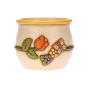 Coprivaso Thun Country con farfalla e tulipano piccolo Thun Creazioni ceramiche per casa