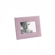 Cornice per foto da tavolo portafoto in legno rosa a rombi cm 13x18 Per il tuo Bimbo