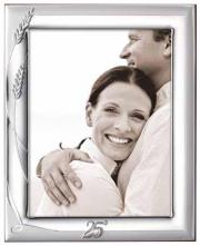 Cornice per foto in Argento portafoto spiga grano cm 20x25 anniversario Cornici Portafoto in Argento