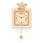 COUNTRY OROLOGIO CON UCCELLINI E PENDOLO Thun Creazioni ceramiche per casa