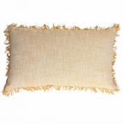 Cuscino da divano rettangolare in tessuto juta albicocca cm35x50 Textile volterra Tessile Cucina e Living