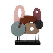 Decorazione astratta in stile moderno multicolore, versione media Oggettistica d'Arredo per Casa