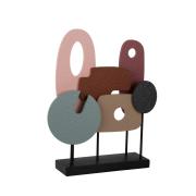 Decorazione astratta in stile moderno multicolore, versione media Oggettistica d'Arredo per Casa