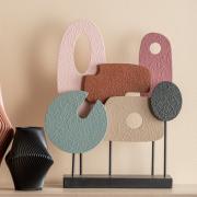 Decorazione astratta in stile moderno multicolore, versione media Oggettistica d'Arredo per Casa