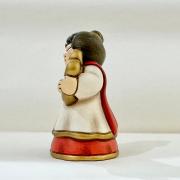 Donna con arpa pezzo Limited Edition Presepe classico rosso Thun Presepe Thun - fuori produzione