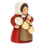 Donna con formaggi, Personaggio rosso del presepe classico Thun Thun Presepe Natalizio