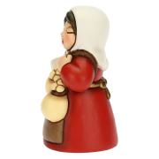 Donna con formaggi, Personaggio rosso del presepe classico Thun Thun Presepe Natalizio