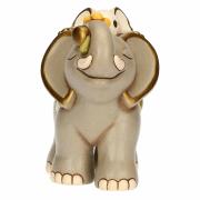 Elefante Thun con cucciolo sul dorso Thun Animali