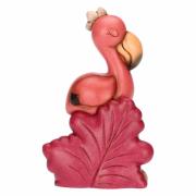 Fenicottero Thun Rose grande con fiore Thun Animali