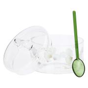 Formaggiera con cucchiaino in vetro Bloom Olio e Aceto e Formaggiere