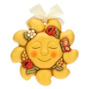 Formella grande Thun sole con papaveri e spighe di grano Thun formelle e altri oggetti da appendere
