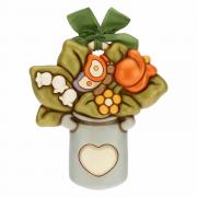 Formella Thun grande tanica grigia per latte e fiori Thun Creazioni ceramiche per casa