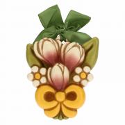 Formella Thun media 3 fiori Thun Creazioni ceramiche per casa