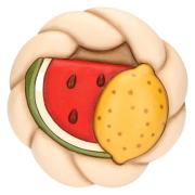 Formella Thun media, Estate con anguria e limone Thun formelle e altri oggetti da appendere