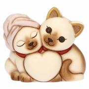 Gatti Thun siamesi in coppia con cuore Thun Animali