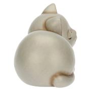 Gatto Thun grigio accovacciato con campanellino Thun Animali