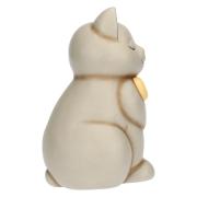 Gatto Thun grigio seduto con fiocco Thun Animali