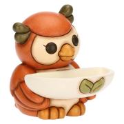 Gufo Thun con vassoio portatutto in ceramica Thun Animali