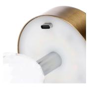 Lampada Thun ricaricabile in cristallo, oro e trasparente Lampade da Tavolo e Lanterne