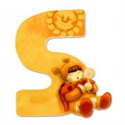 LETTERA S Lettere in Legno Thun e Wall Stickers