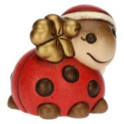 Mini animale natalizio Thun coccinella con quadrifoglio portafortuna Thun Natale Oggetti decorativi