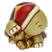 Mini animale natalizio Thun tartaruga con quadrifoglio portafortuna Thun Natale Oggetti decorativi