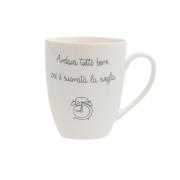 Mug Porcellana Bianca Gli onesti con frase sveglia Tisaniere con filtro e Mug