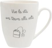 Mug Porcellana Bianca Gli onesti con frase Tisana Tisaniere con filtro e Mug